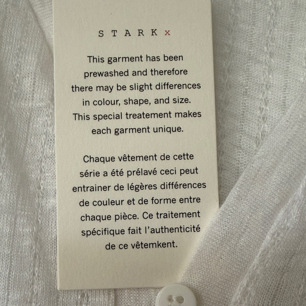 Stark X Linen Jacuard Crop Top NWT sz S - Picture 8 of 10